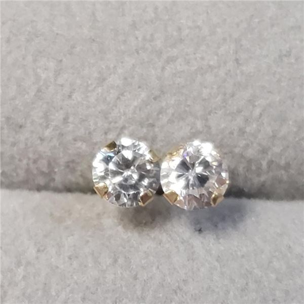 14K Yellow Gold Cubic Zirconia Earrings, Suggested Retail Value $120 (Estimated Selling Price from $