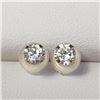 Image 1 : 14K Yellow Gold Cubic Zirconia Earrings, Suggested Retail Value $120 (Estimated Selling Price from $