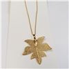 Image 2 : Natural Leaf Gold Plated Necklace