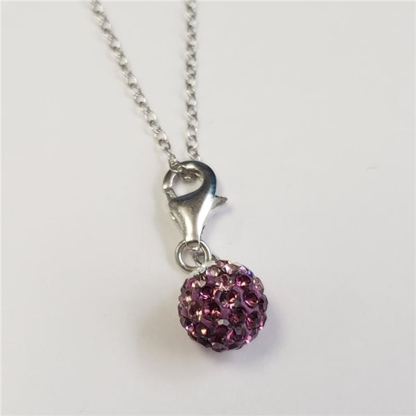 Silver Cz 16" Necklace, Suggested Retail Value $50