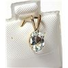Image 2 : 14K Yellow Gold Filled Blue Topaz(0.8ct) Pendant, Made in Canada, Suggested Retail Value $120