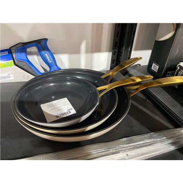 Lot of 3 Green Pans-different sizes