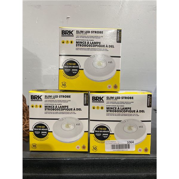 BRK Slim LED Strobe Smoke Alarm 120V Hardwire LED Strobe Smoke Alarm, 120V Hardwire LED Strobe Smoke