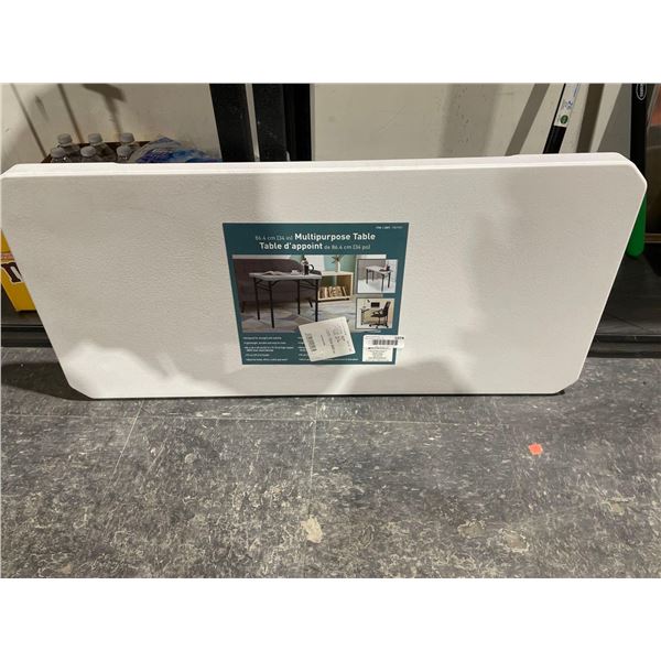 34in Multipurpose Table with Folding Legs
