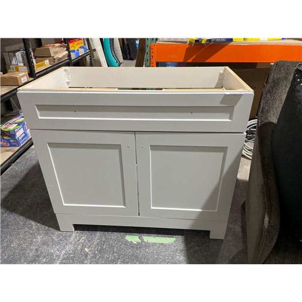 36in x 17 3/21in x 32in Bathroom Vanity Base-White with Two Doors