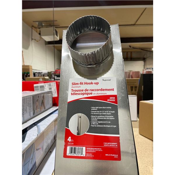 Slim-fit Hook-up Aluminum Dryer 4in