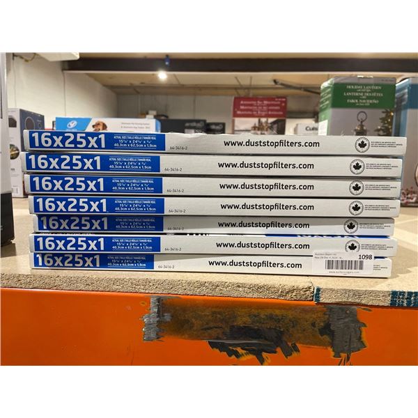 Dust Stop Filters 7ct (16 x 25 x 1)