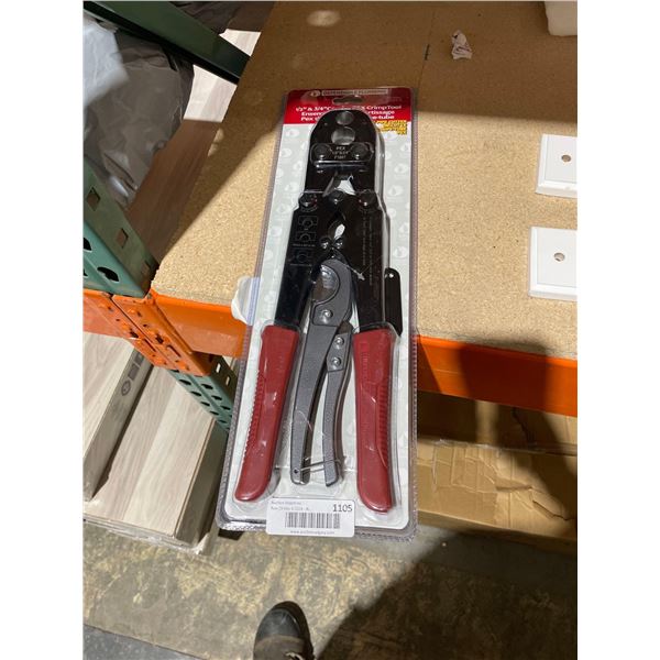 Dependable Plumbing 1/2in x 3/4in Combo PEX CrimpTool