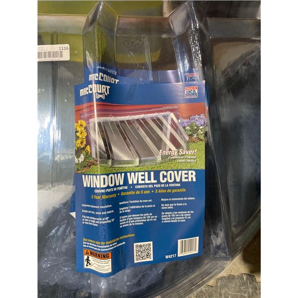 MacCourt Window Well Cover- fit over window well of 40in or less in length