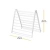 Image 1 : Whitmore Spacemaker Space-Saving Drying Rack, 26.8 in. W x 3 in. D x 51.5 in. H; White
