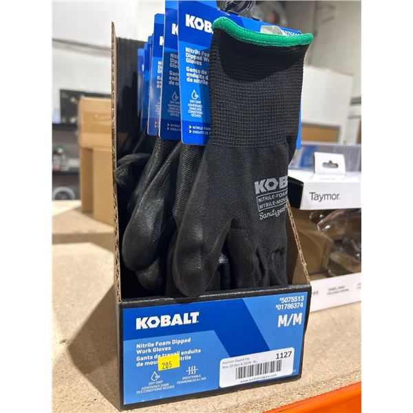 Kobalt Nitrile Foam Dipped Work Gloves (M) 9 Pairs