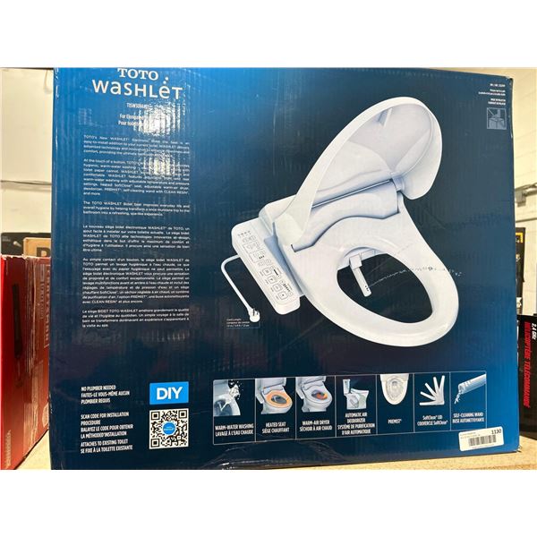 ToTo Washlet Bidet System for Elongated Seats, no plumber needed, Soft Close lid, Automatic Air Deod