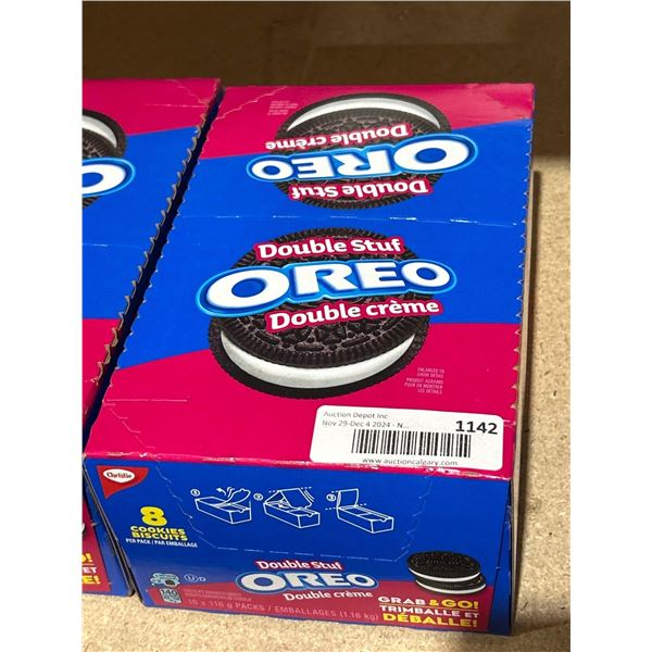 Double Stuf Oreo Chocolate Sandwich Cookies (116g x 10)
