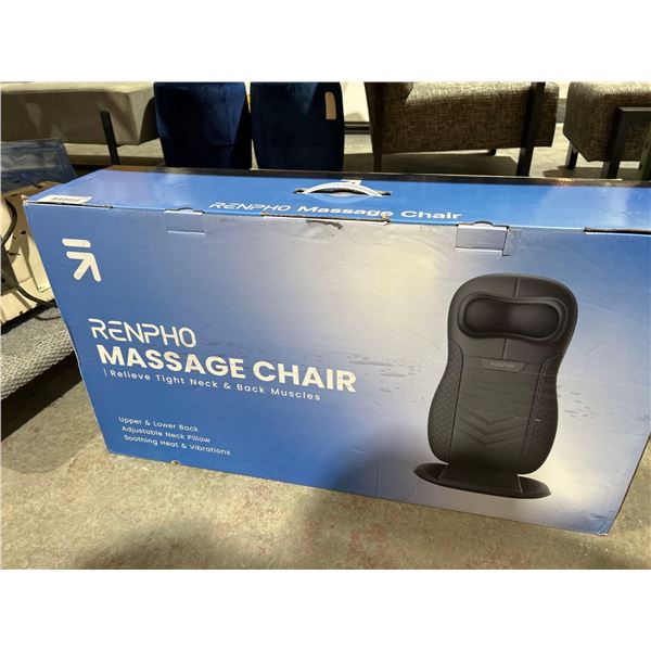 RenPho Massage Chair, for upper and Lower Back with Adjustable Neck Pillow, soothing heating and vib