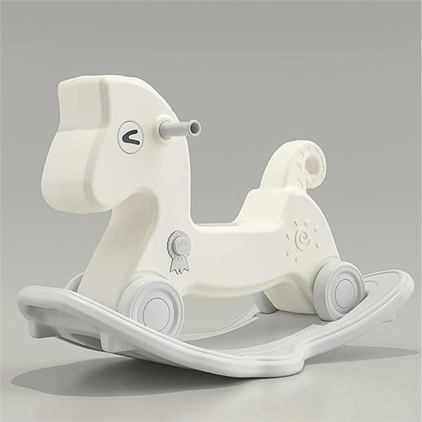 CHIIRAKU Kids Rocking Horse 1-5 Years Old Children Vehicle Toy for 4 Wheels, Balance Board, 3 in 1