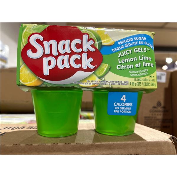 Snack Pack Reduced Sugar Juicy Gels Lemon Lime (12 x 4 x 99g)