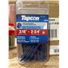 Image 1 : Tapcon Screws for Concrete, Block & Brick 3/16in Diameter, 2-3/4in Length (5 x 25)