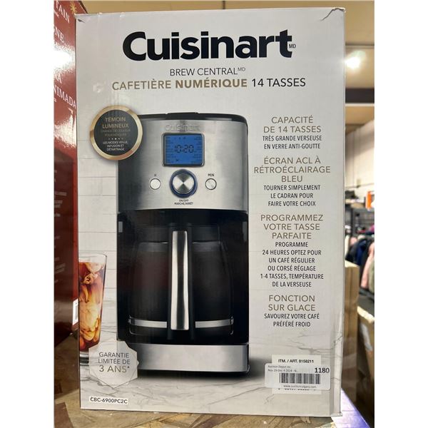 Cuisinart Brew Central 14 cup Capacity, XL Dripless Glass Carafe