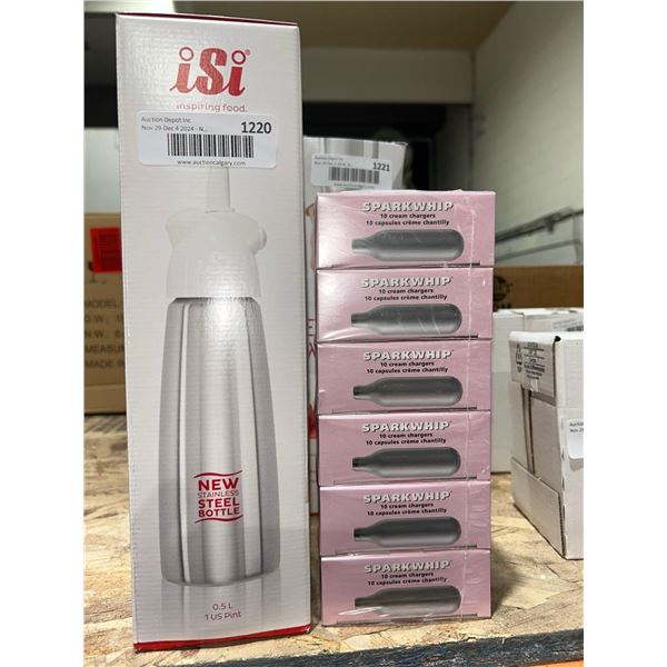 Isi Whipped Cream Dispenser and Chargers (6 x 10)