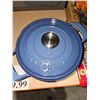 Image 3 : Tramontina Cast Iron Casserole 2 Pc, White/Blue 1x 3.7L & 1x 6.6L