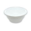 Image 1 : PCM B-48 Plastic Bowl & Lid 32oz - Container Combo Set White - Carton of 150 Sets