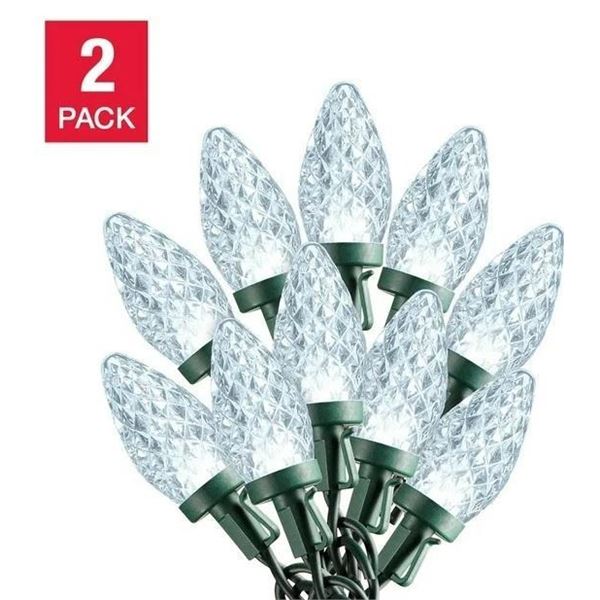 Sylvania 2 x 50 C9 Warm White LED Christmas Lights