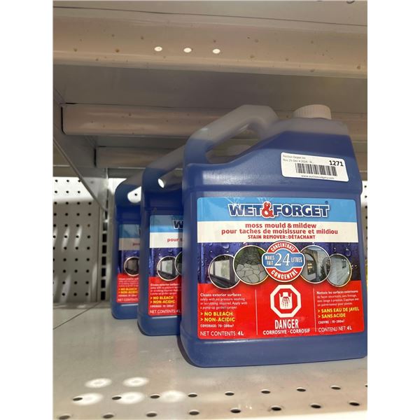 Wet & Forget Moss, Mould & Mildew Cleaner Concentrate  3x4L