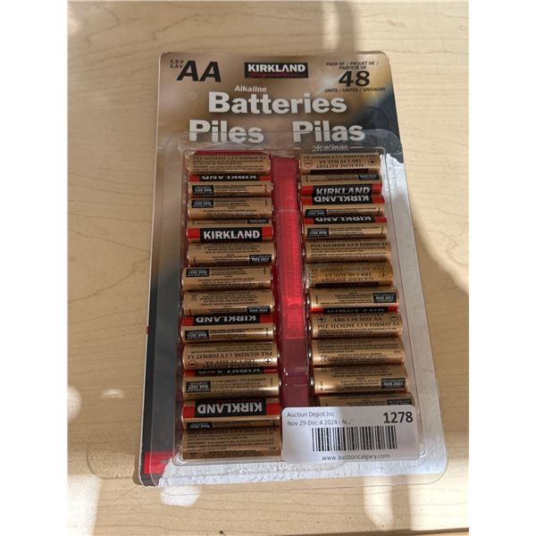 Kirkland AA Batteries - 48 Count