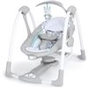 Image 1 : Ingenuity ConvertMe 2-in-1 Compact Portable Automatic Baby Swing & Infant Seat, Battery-Powered Vibr