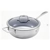 Image 1 : Non-Stick Perfect Pan with lid 4.3QT, 26 cm, stainless steel, Ceramic coating