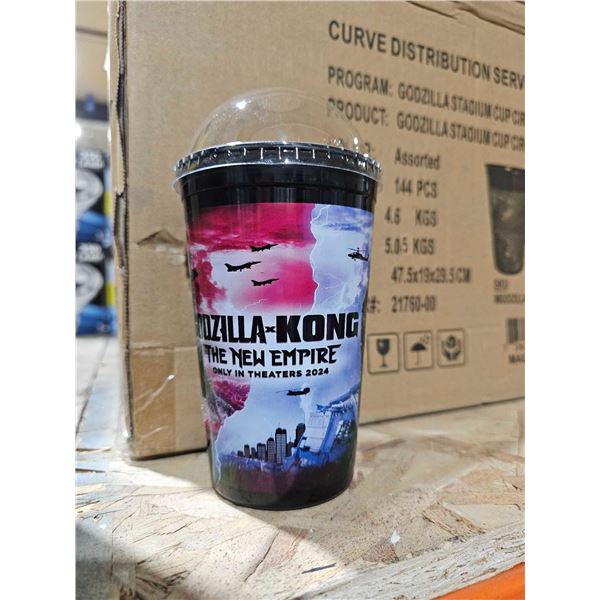 Godzilla Stadium Cup with Dome Lid 144 pc