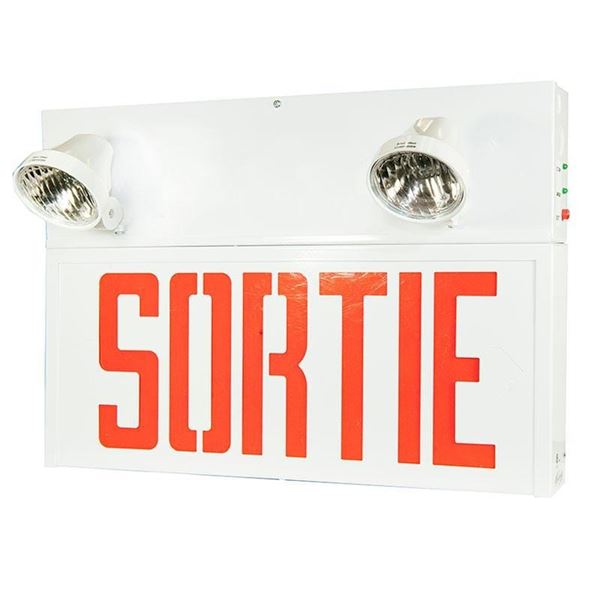 Emergi-Lite 6V Metal Illuminated "Sortie" (French EXIT) sign