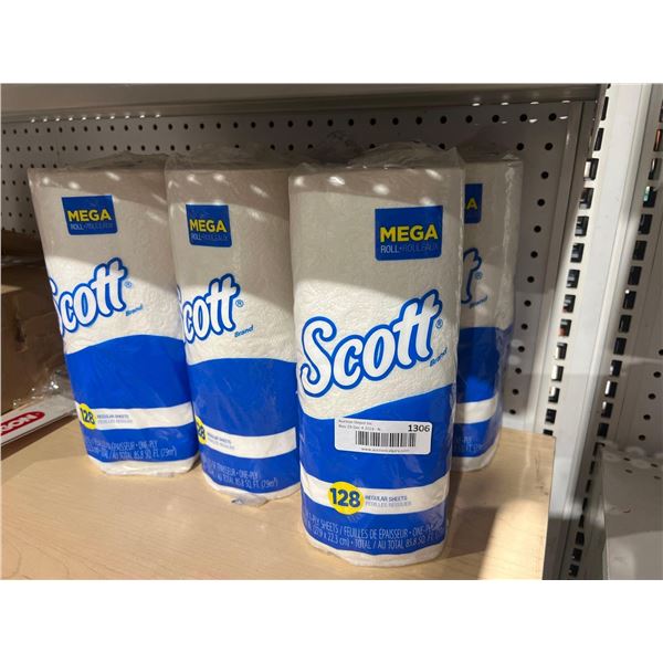 Lot of 6 Rolls of Scott Mega Paper Towels