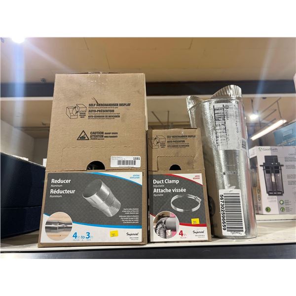 Lot of Assorted Ducting Supplies