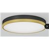 Image 1 : Artika Kent Integrated LED Flush Mount Light Black and Gold