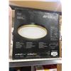 Image 2 : Artika Kent Integrated LED Flush Mount Light Black and Gold