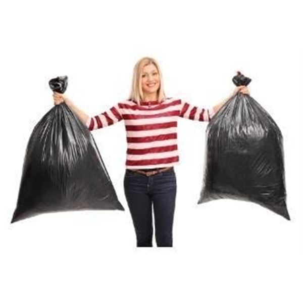 Black Garbage Bags 42x48" - Extra Strong 150 Count