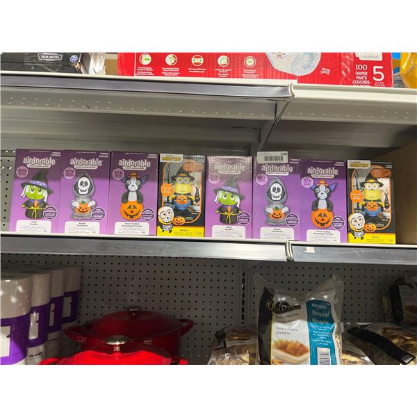 Lot of 8 Assorted Airdorable Halloween Inflatable Characters