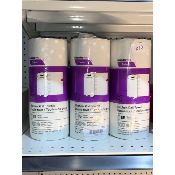 Cascades Prp Select Paper Towel Rolls 85 Sheets x 12
