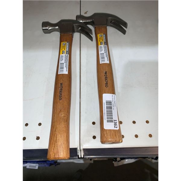 WorkPro 16oz Claw Hammer Lot of 2