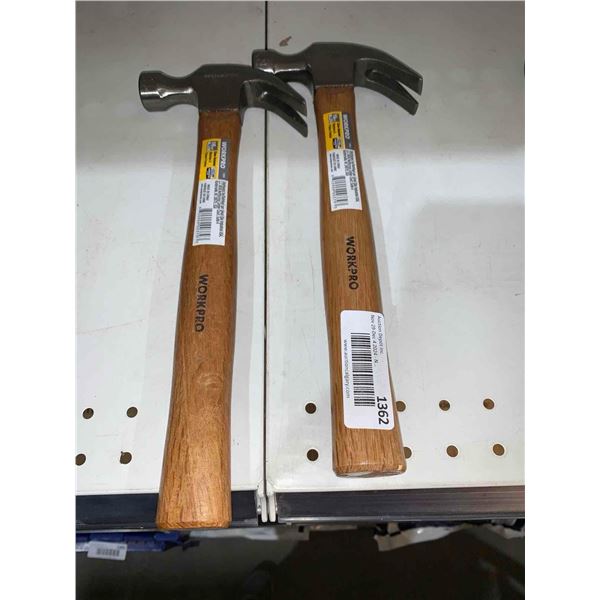 WorkPro 16oz Claw Hammer Lot of 2
