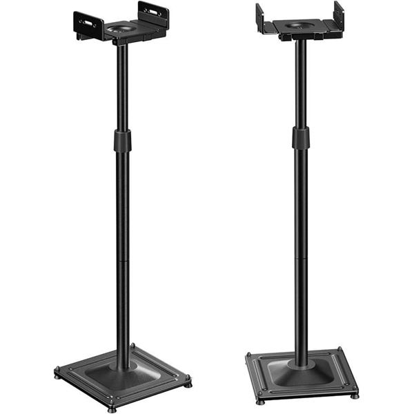 PERLESMITH Universal Speaker Stands Height Adjustable Extend 33.3‘’-45.1" Compatib