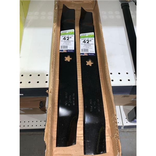 MaxPower Blade Set 42"  Mulching Blades Set of 2