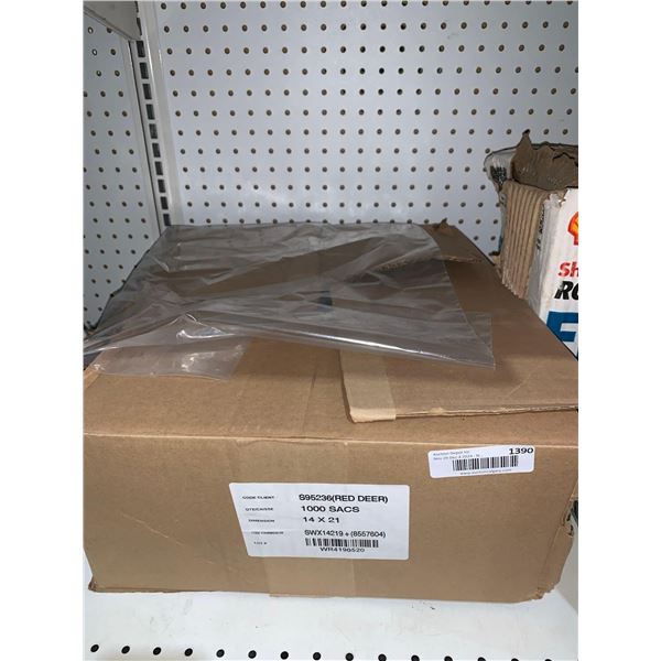 Plastic Bags 14" x 21" Clear