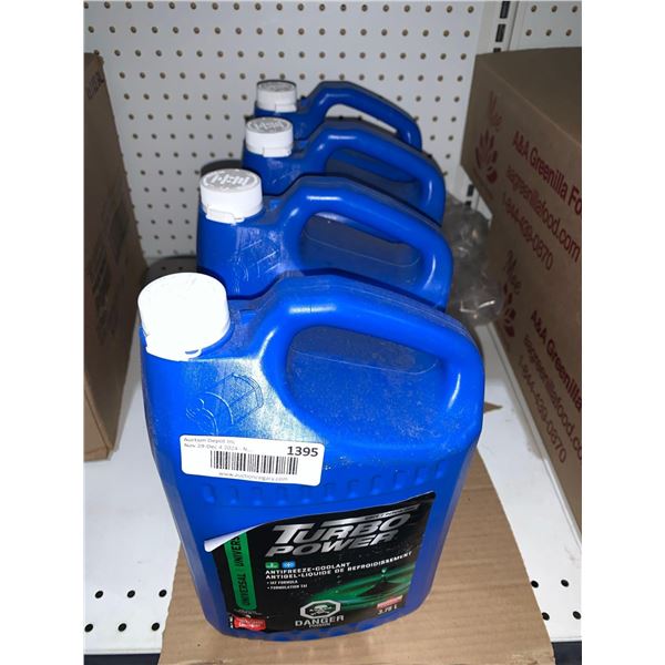 Turbo Power Antifreeze - Coolant Universal Concentrate Add Water  4 x 3.78L IAT Formula