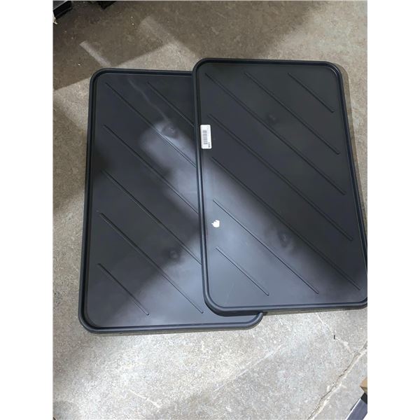 Multi Use Boot Tray Color Black 16" x 23.75" Lot of 2