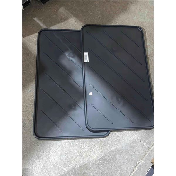 Multi Use Boot Tray Color Black 16" x 23.75" Lot of 2