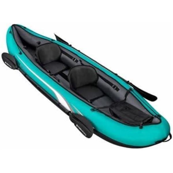 Tobin Sports Wavebreak Kayak.Inflatable Kayak for Two Adult Person.Tandem Fishing Kayak.Twin Lightwe