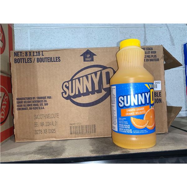 SunnyD Smooth Orange Flavored Punch 8 x 118L