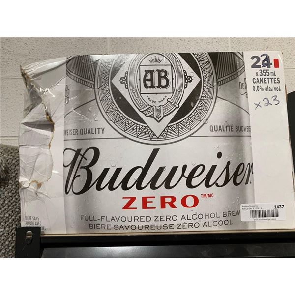 Budweiser Zero Full Flavored ZERO Alcohol Beer 23 x 355ml